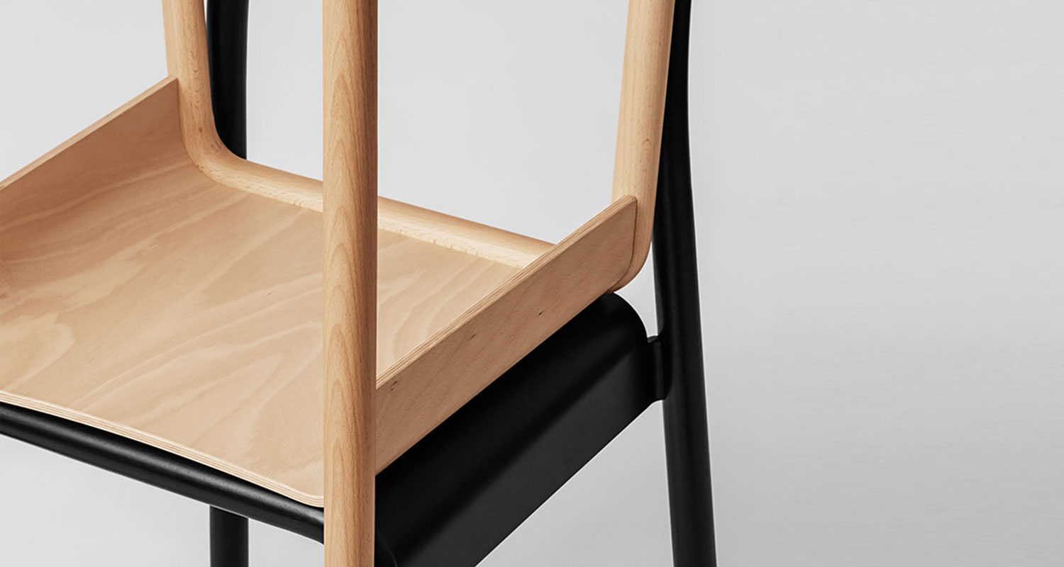 Beech Wood Minimal Chair