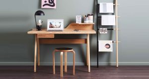 Reuben Desk is a modern desk available with plywood in ash or walnut ...